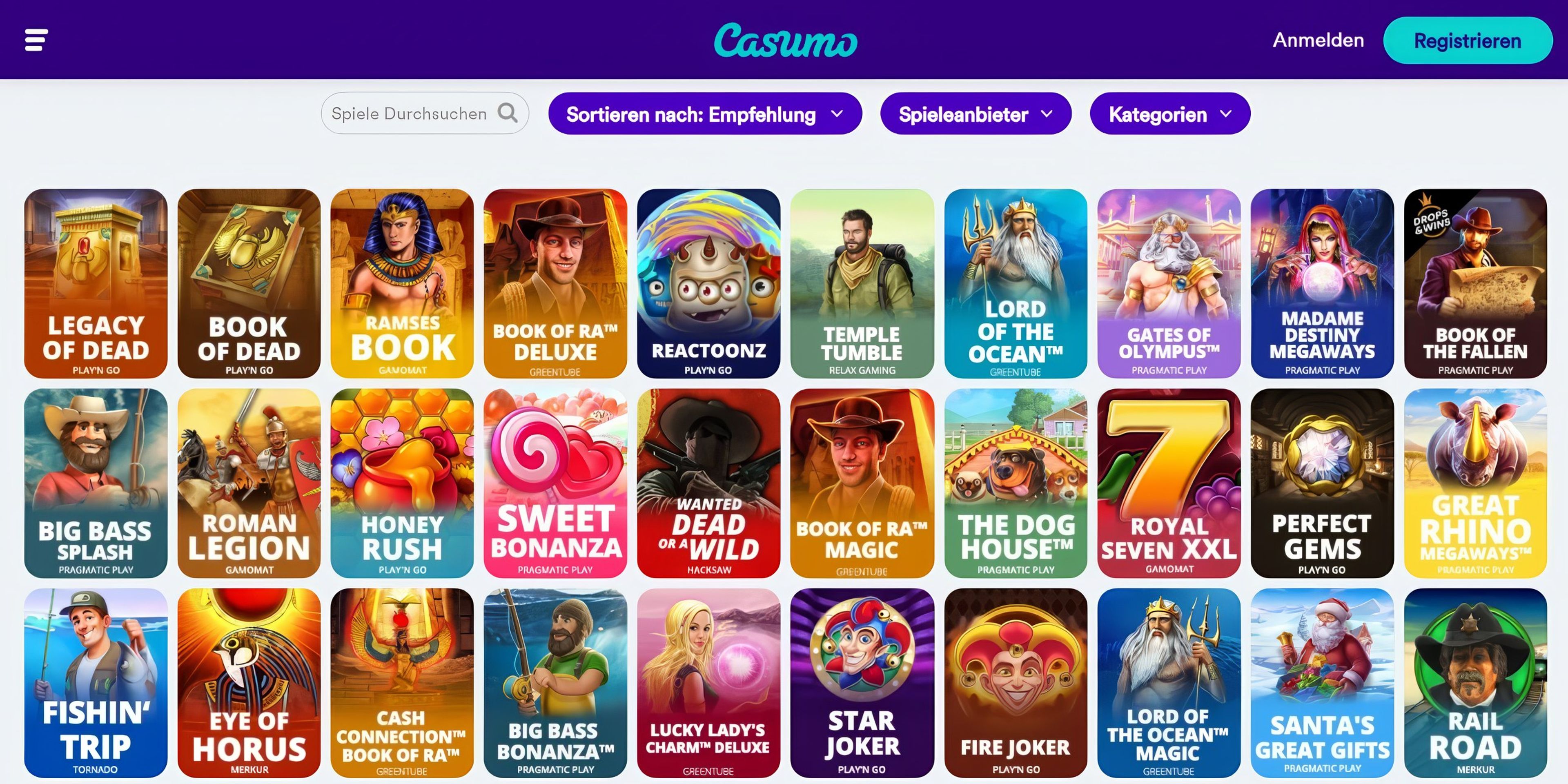 Casumo desktop screenshot 1